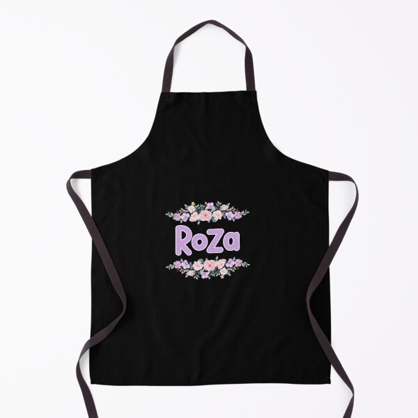 Item preview, Purple Flower Roza Name Label (Black) designed and sold by NormadWorld.