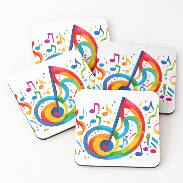 Item preview, Vibrant colorful musical notes designed and sold by Fun and Amazing Designs.