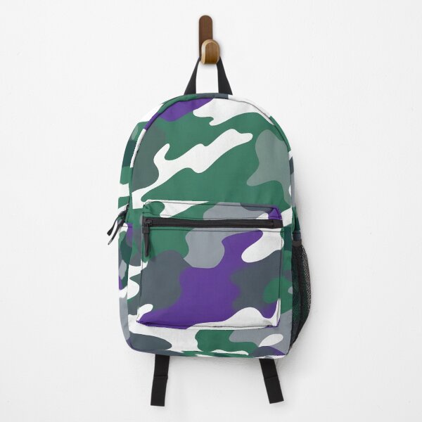 Item preview, Dark Green and Purple Camouflage Pattern Print designed and sold by TheCamoShop.