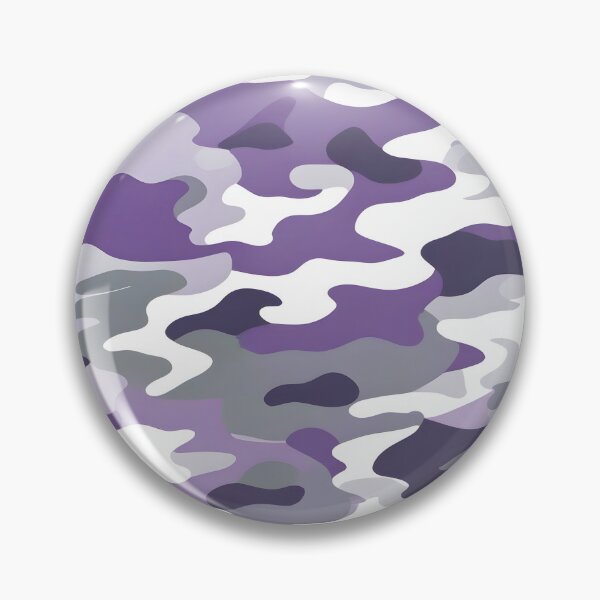Item preview, Purple and Gray Camouflage Pattern Print designed and sold by TheCamoShop.