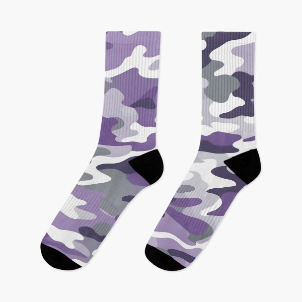 Item preview, Purple and Gray Camouflage Pattern Print designed and sold by TheCamoShop.