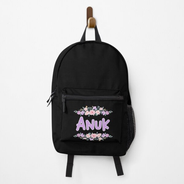 Item preview, Purple Flower Anuk Name Label (Black) designed and sold by NormadWorld.