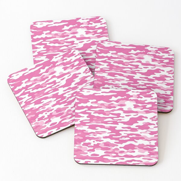 Item preview, Pink and white Camouflage Pattern Print designed and sold by TheCamoShop.