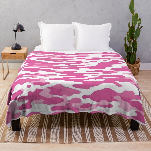 Item preview, Pink and white Camouflage Pattern Print designed and sold by TheCamoShop.