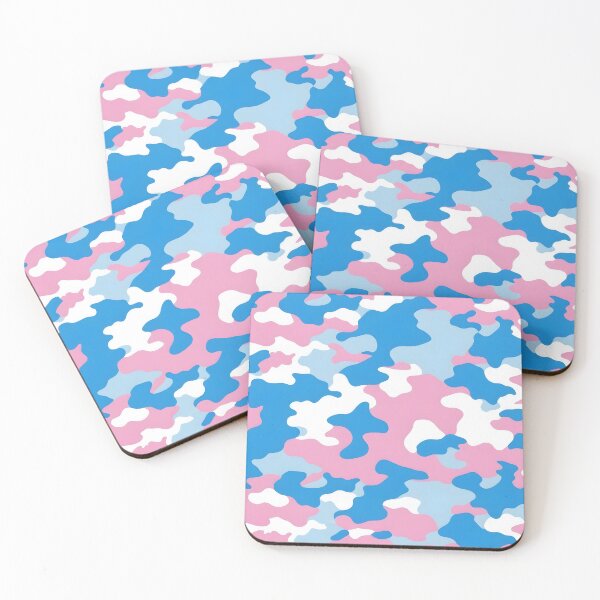Item preview, Pink, Blue and White Camouflage Pattern  designed and sold by TheCamoShop.
