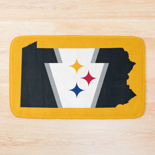 Item preview, Pittsburgh Football Keystone Flag Map designed and sold by Tara Stark.
