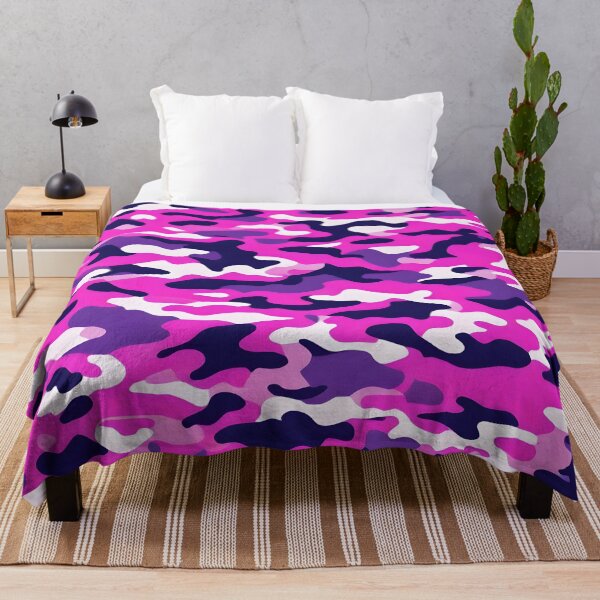 Item preview, Pink and Purple Camouflage Pattern Print designed and sold by TheCamoShop.