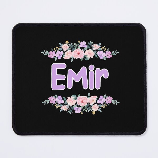 Item preview, Purple Flower Emir Name Label (Black) designed and sold by NormadWorld.