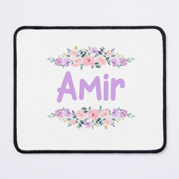 Item preview, Purple Flower Amir Name Label designed and sold by NormadWorld.