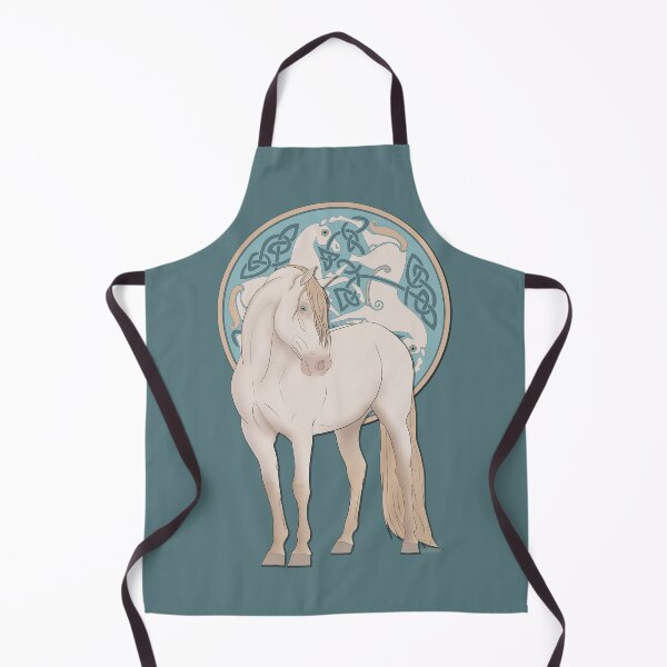 Item preview, Perlino Andalusian Horse with Celtic Horse Triskele designed and sold by DappledMoon.