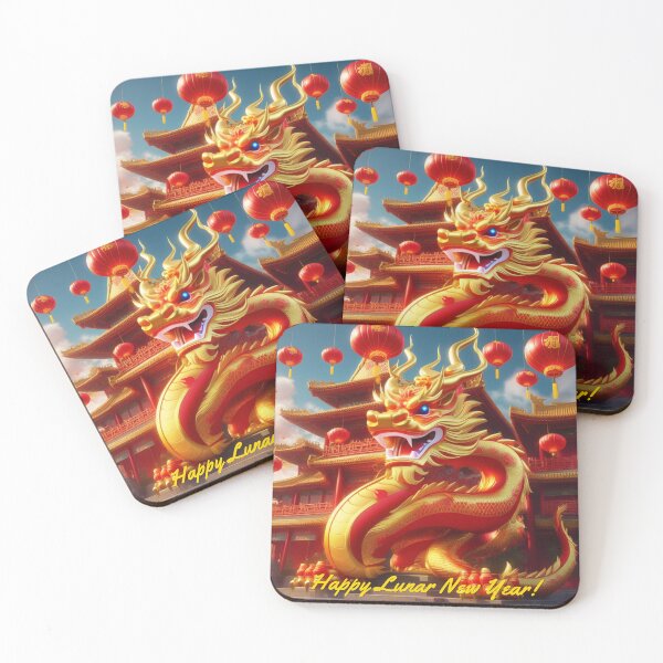 Item preview, Festive dragon celebrates Lunar New Year designed and sold by helenonfire.
