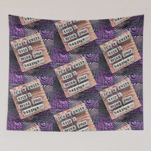 Item preview, Guilt Trip Bring Baggage designed and sold by prunellaparsnip.