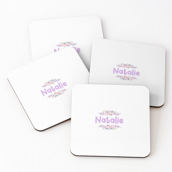 Item preview, Purple Flower Natalie Name Label designed and sold by NormadWorld.
