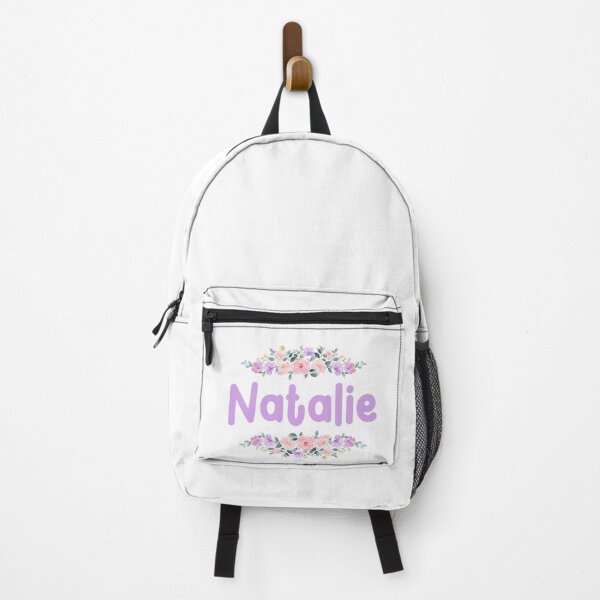 Item preview, Purple Flower Natalie Name Label designed and sold by NormadWorld.