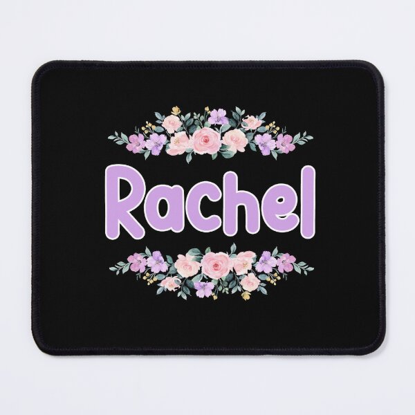 Item preview, Purple Flower Rachel Name Label (Black) designed and sold by NormadWorld.