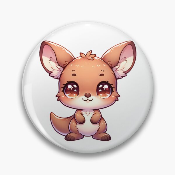 Item preview, Rooie - Chibi Kangaroo Cartoon designed and sold by CuddlesCartoons.