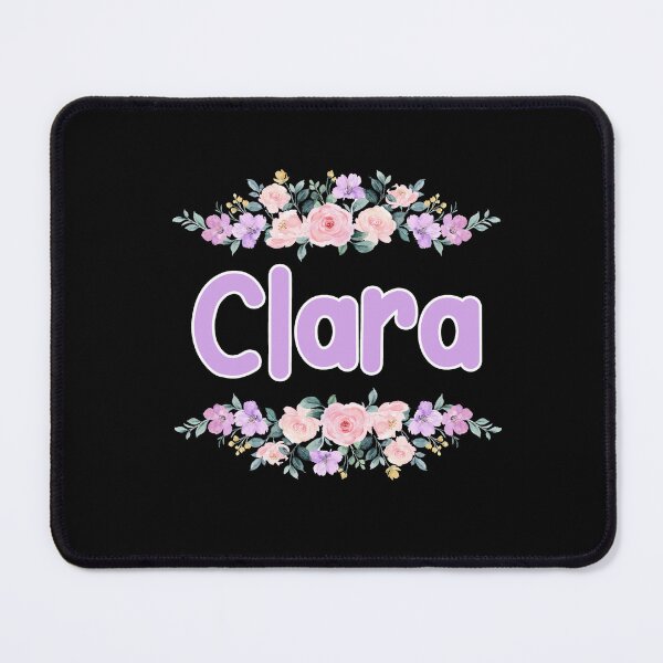 Item preview, Purple Flower Clara Name Label (Black) designed and sold by NormadWorld.