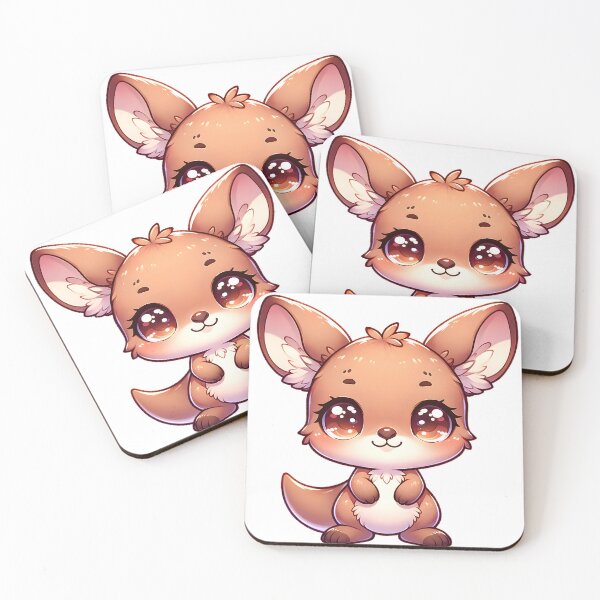 Item preview, Rooie - Chibi Kangaroo Cartoon designed and sold by CuddlesCartoons.