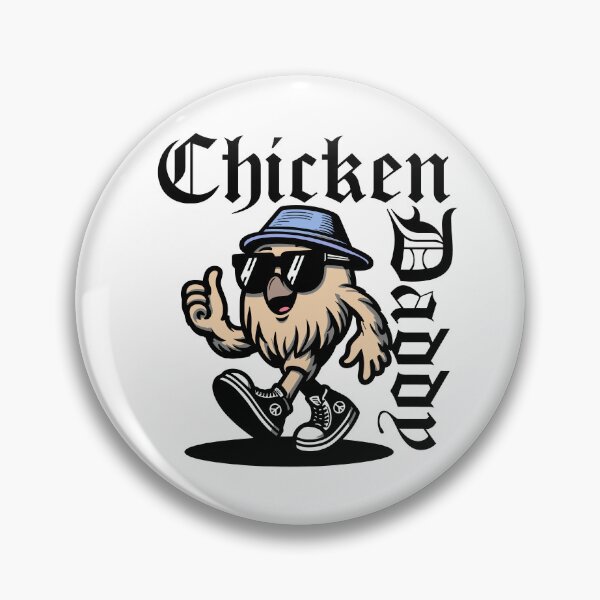 Item preview, Chicken Daddy: Cool Cartoon Retro designed and sold by akaajoficial.