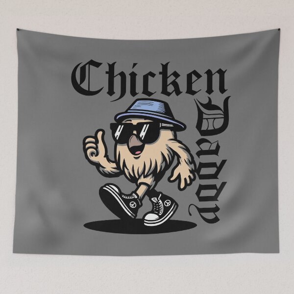 Item preview, Chicken Daddy: Cool Cartoon Retro designed and sold by akaajoficial.