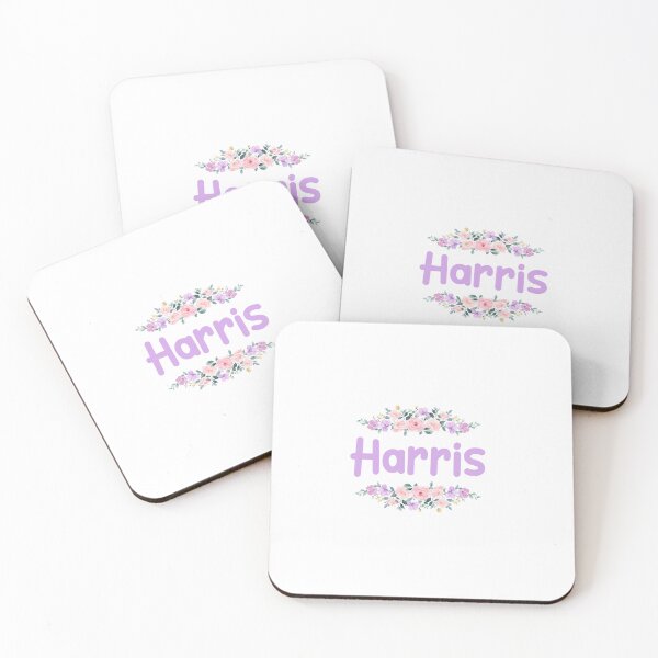 Item preview, Purple Flower Harris Name Label  designed and sold by NormadWorld.