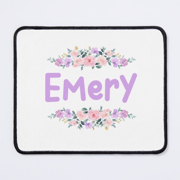 Item preview, Purple Flower Emery Name Label designed and sold by NormadWorld.