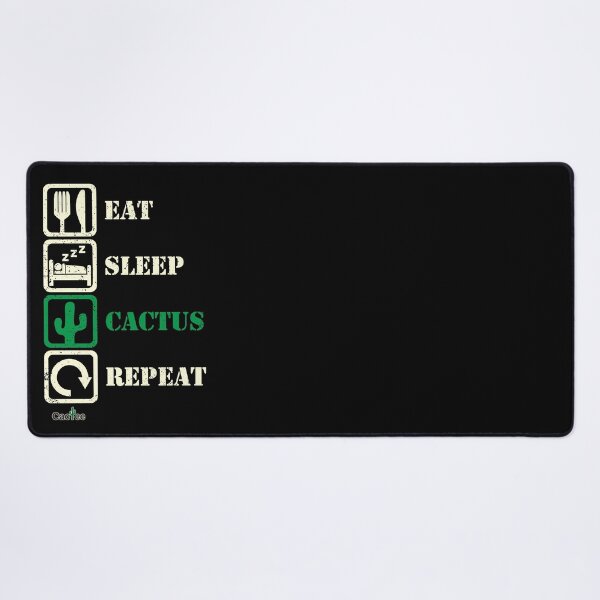 Item preview, Eat Sleep Cactus Repeat - Dark designed and sold by Cactee.