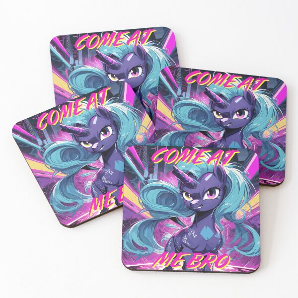 Item preview, Cartoon Cute Angry Pony "Come At Me Bro"  designed and sold by NeutrinoJem.