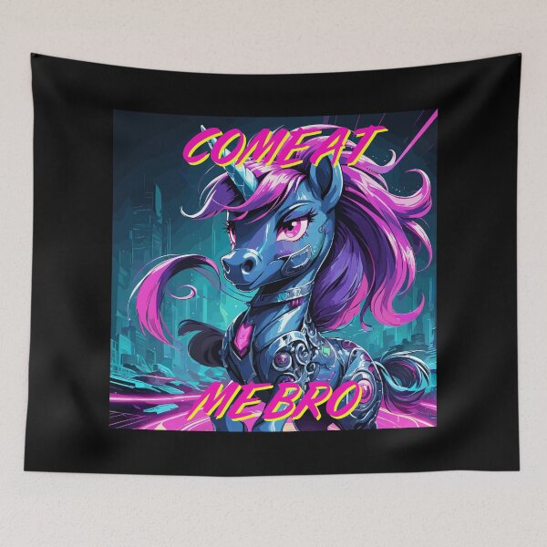 Item preview, Cartoon Cute Angry Pony "Come At Me Bro"  designed and sold by NeutrinoJem.