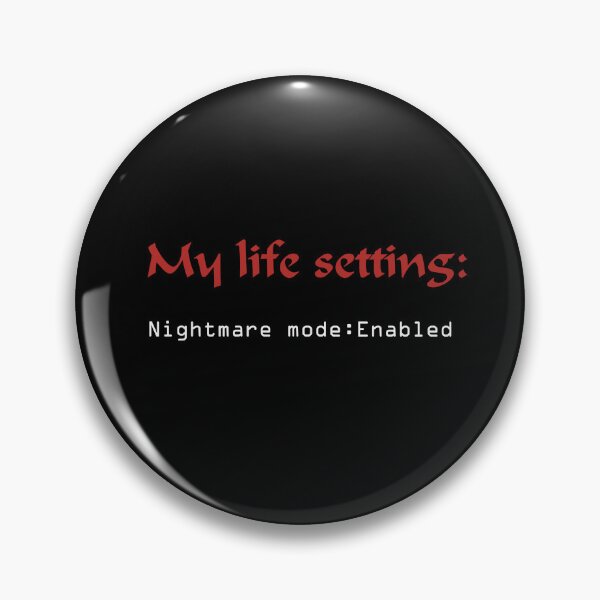 Item preview, Nightmare Mode Enabled designed and sold by YokujinDesign.