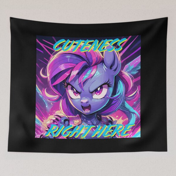 Item preview, Cartoon Cute Angry Pony "Cuteness Right Here""  designed and sold by NeutrinoJem.