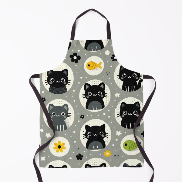 Item preview, Charming Monochrome Cat Doodles designed and sold by inkArtistryfine.