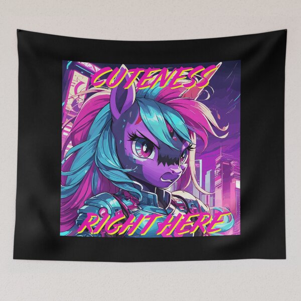 Item preview, Cartoon Cute Angry Pony "Cuteness Right Here""  designed and sold by NeutrinoJem.