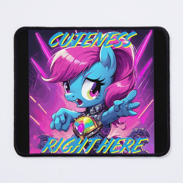 Item preview, Cartoon Cute Angry Pony "Cuteness Right Here"" designed and sold by NeutrinoJem.