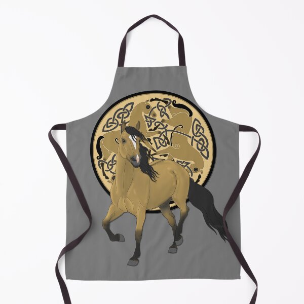 Item preview, Buckskin Andalusian Horse with Celtic Horse Triskele designed and sold by DappledMoon.