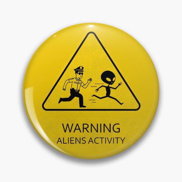 Item preview, Aliens Activity - Police chasing ufo designed and sold by revsdesign.
