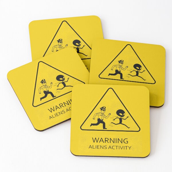 Item preview, Aliens Activity - Police chasing ufo designed and sold by revsdesign.