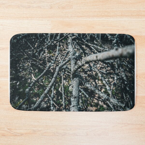 Item preview, Interwoven branches in the wild forest - high-contrast photo print for nature lovers designed and sold by TRex-Landscapes.