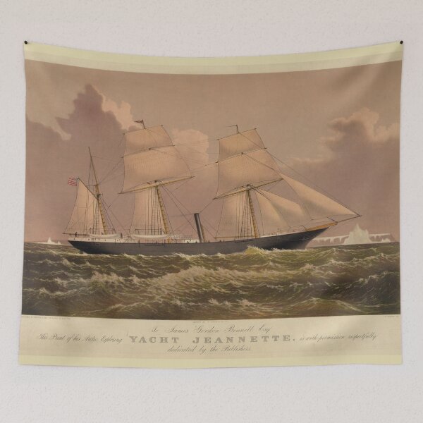 Item preview, Vintage Illustration of a Frigate Sailboat (1881) designed and sold by BravuraMedia.