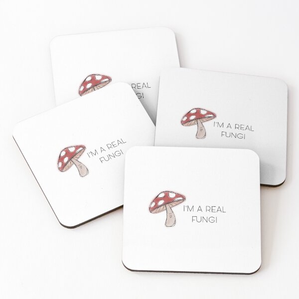 Item preview, I'm a real fungi - white background designed and sold by fizzdesignz.