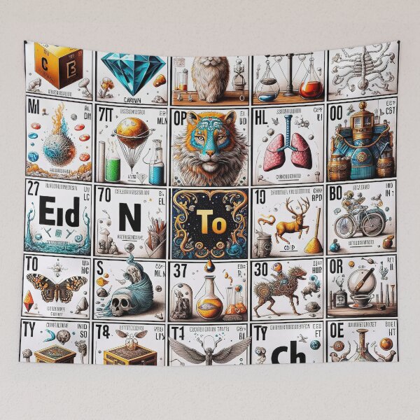 Item preview, Elemental Wonders: An Illustrated Periodic Table designed and sold by FIYARO.