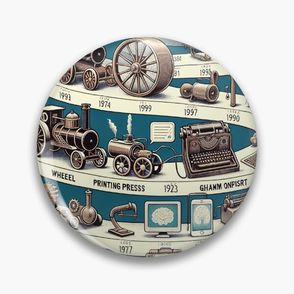 Item preview, Tech Time Journey: From Wheel to Smartphone designed and sold by FIYARO.