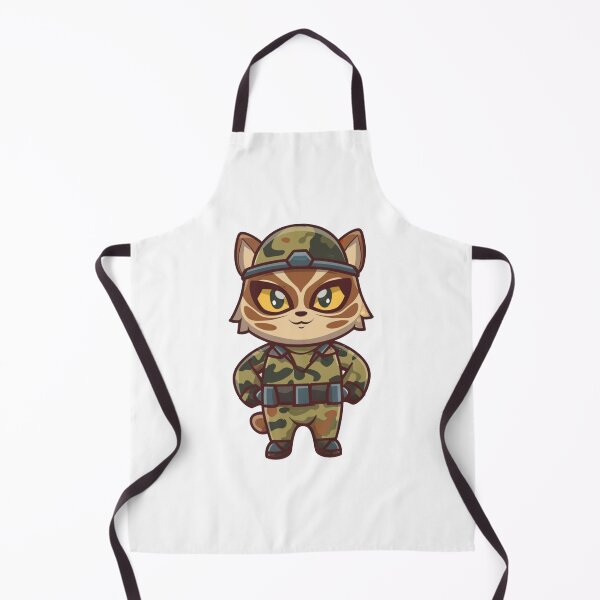Item preview, Cute Military Cat Comic Drawing designed and sold by vetshop.