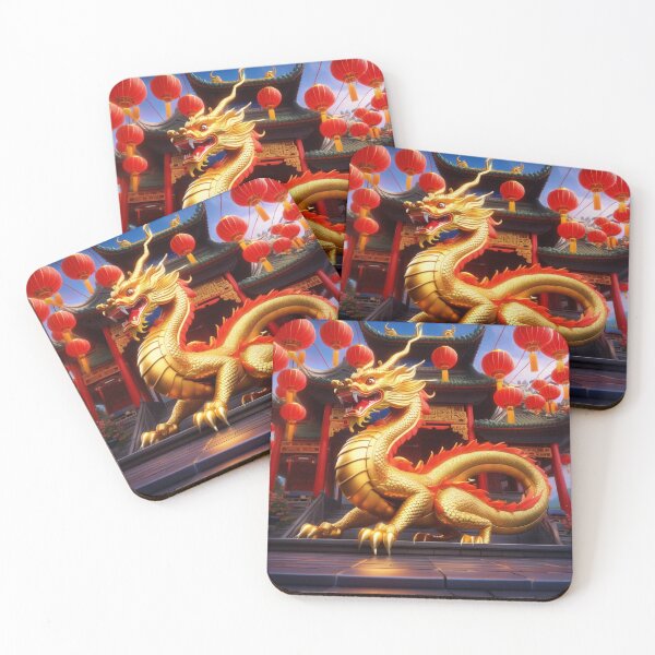 Item preview, Festive dragon celebrates Lunar New Year designed and sold by helenonfire.