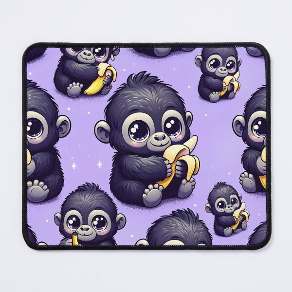 Item preview, Adorable Baby Gorillas with Bananas designed and sold by inkArtistryfine.