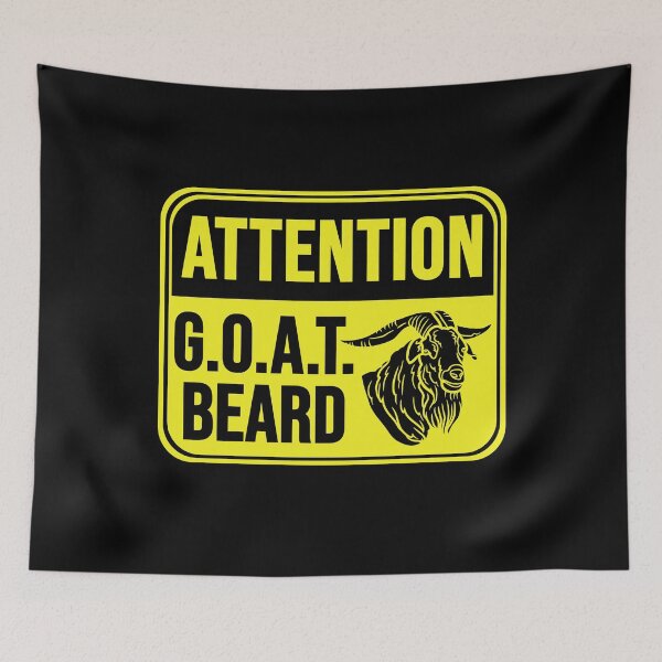 Item preview, G.O.A.T. Beard designed and sold by MarkMySign.