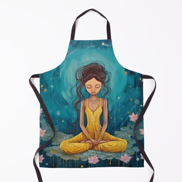 Item preview, Meditative Serenity Lotus Pose Art designed and sold by inkArtistryfine.
