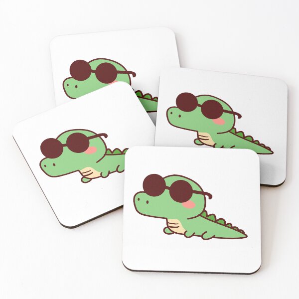 Item preview, Fangtastic Specs, Cute green crocodile designed and sold by NumbleRay.