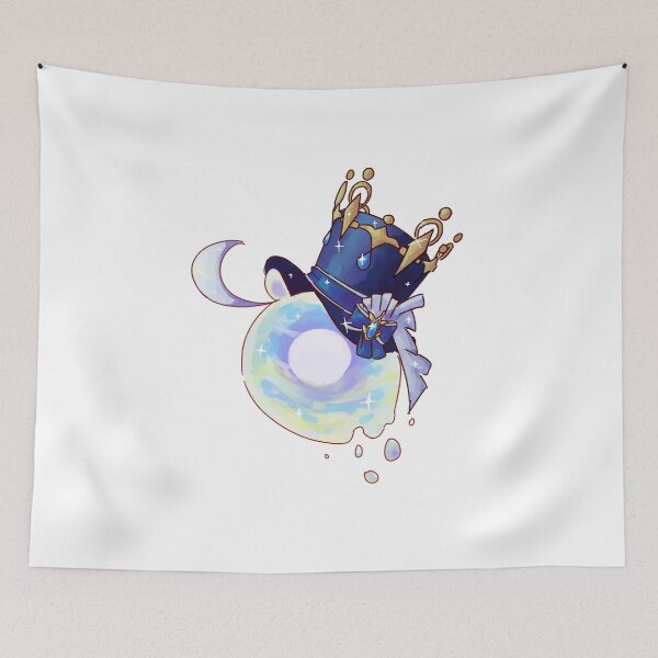 Item preview, furina seelie - genshin impact - blue water brilliance seelie - art by kxmyona  designed and sold by kxmyona.