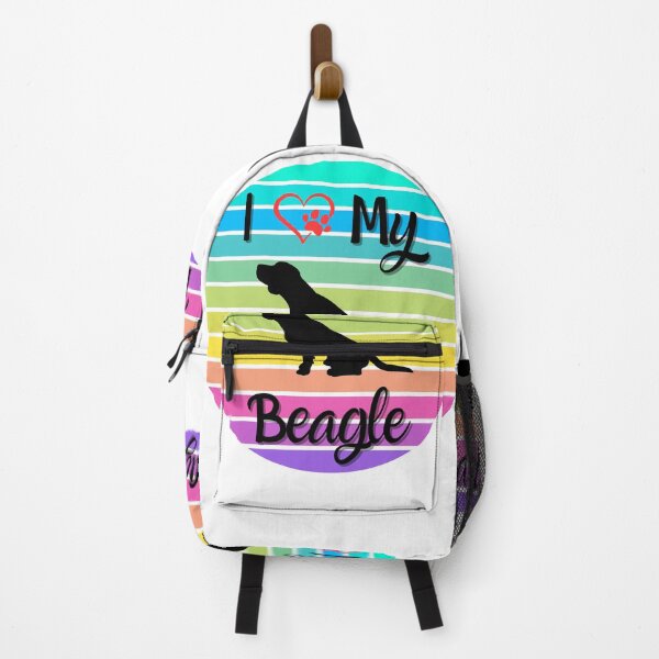 Item preview, "I Love My Beagle" Rainbow Paws Spectrum Tee designed and sold by Wabi-SabiStudio.